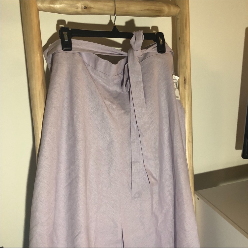 Lilac dressbarn purple skirt mid length skirt